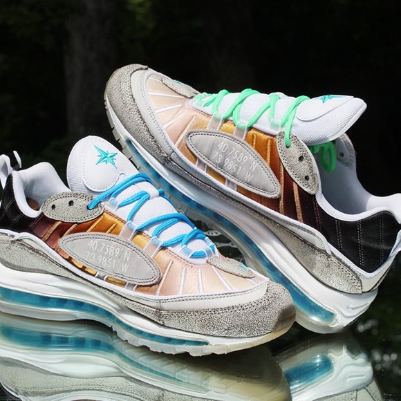 Nike Air Max 98 On Air NYC LA Mezcla Men’s Size 9 - Picture 9 of 12